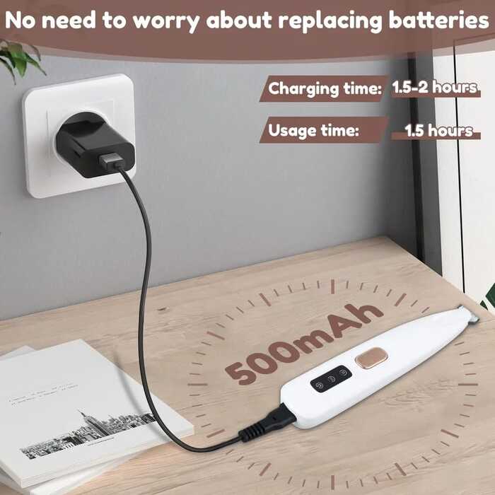 Premium Electric Pet Cat & Dog Paw Trimmer for Pedicure, Nose, Ear, Eye Fur cleaning with Light