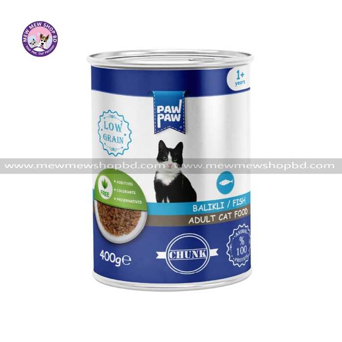 PAW PAW Low Grain Adult Canned  Cat Food with Kuzulu and Lamb 400g