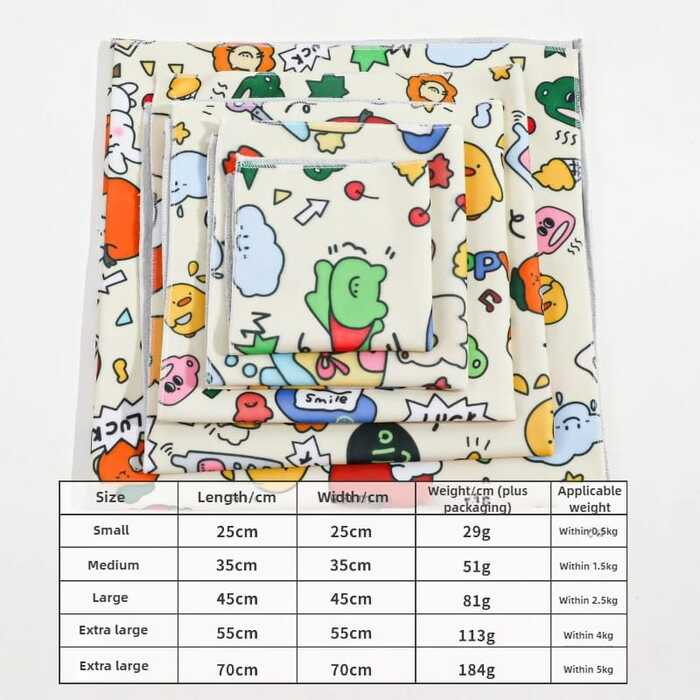 Cartoon Graffiti Multifunctional self-priming Magic wrap cat cloth Patch Cloth for Regular Grooming Service .