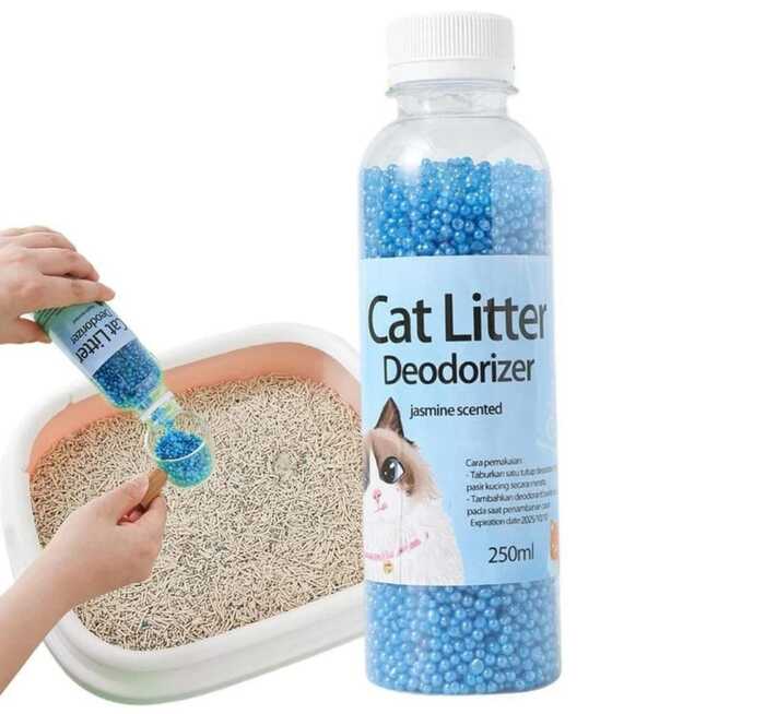 Cat Litter Deodorizer Beads for Litter Box to Control Extra Odor 250ml Bottle