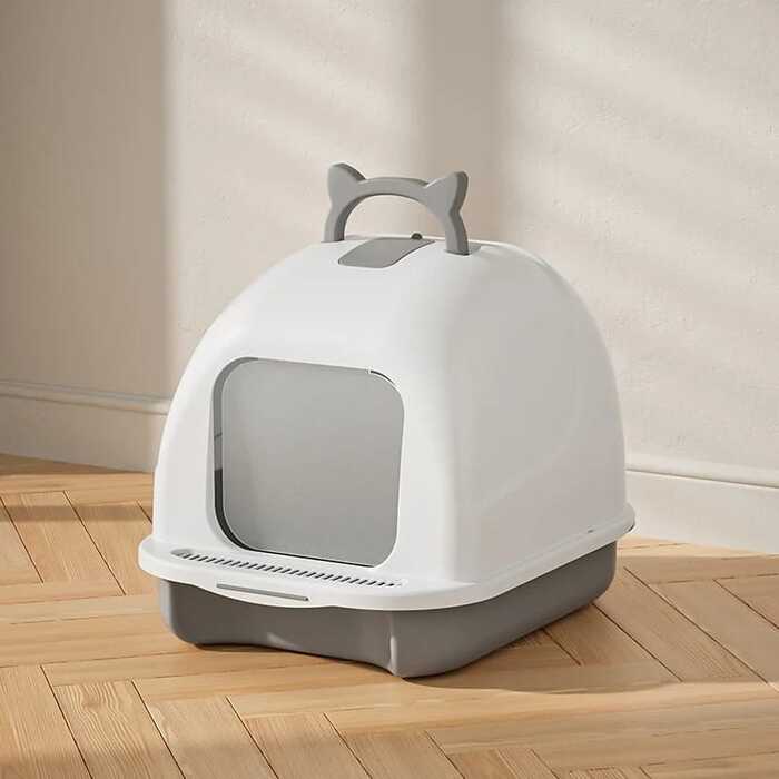 Fully Closed Cat Litter Box with Proper Ventilation for Pet Cat (Inside Dhaka Only)