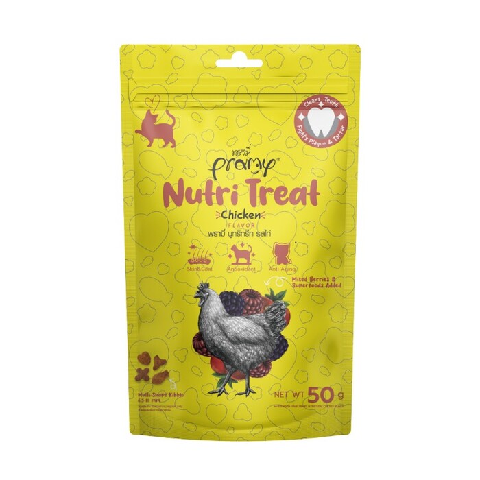 Pramy Nutri Treat Dry Cat Treat Chicken 50gm