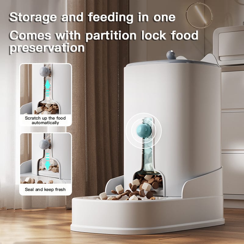 Super Premium 4.4L Automatic Food Feeder/Water Dispenser for Cats and Dogs