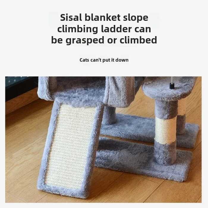 Three Layer of Double Nest Cat Exclusive Castle Cat Tree house for Scratching