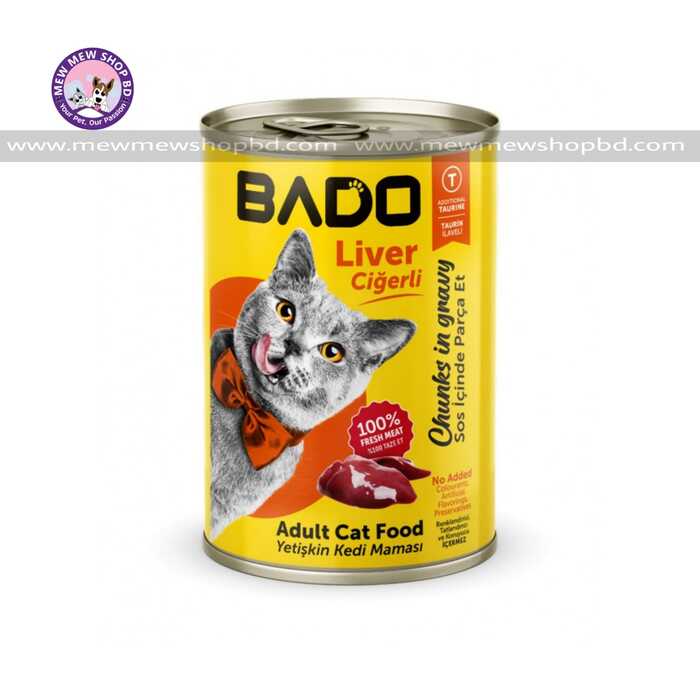 BADO Adult Cat Canned Food with Liver 400g