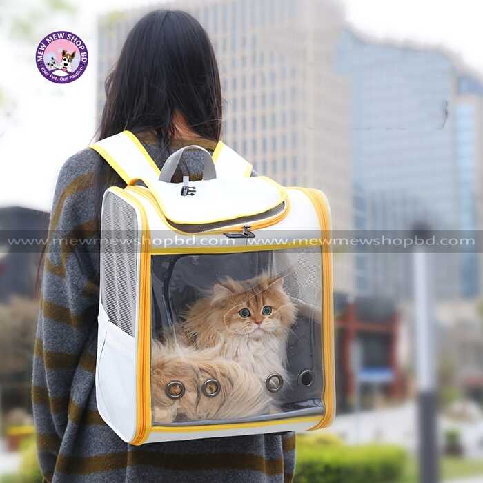 Moorpet See Through Ventilated Oxford Backpack  for Pet cat Comfortable Carrier