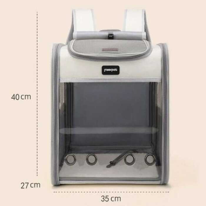 Moorpet See Through Ventilated Oxford Backpack  for Pet cat Comfortable Carrier