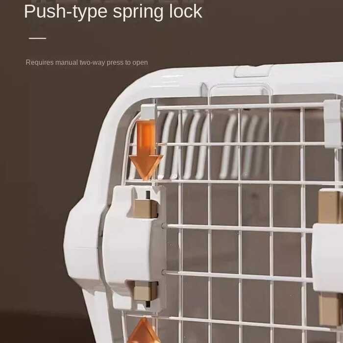 XL Size Multi Ventilation Super Premium Cat Carrier Box with Transparent Top (Without Mat)