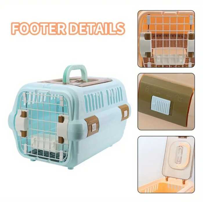 XL Size Multi Ventilation Super Premium Cat Carrier Box with Transparent Top (Without Mat)