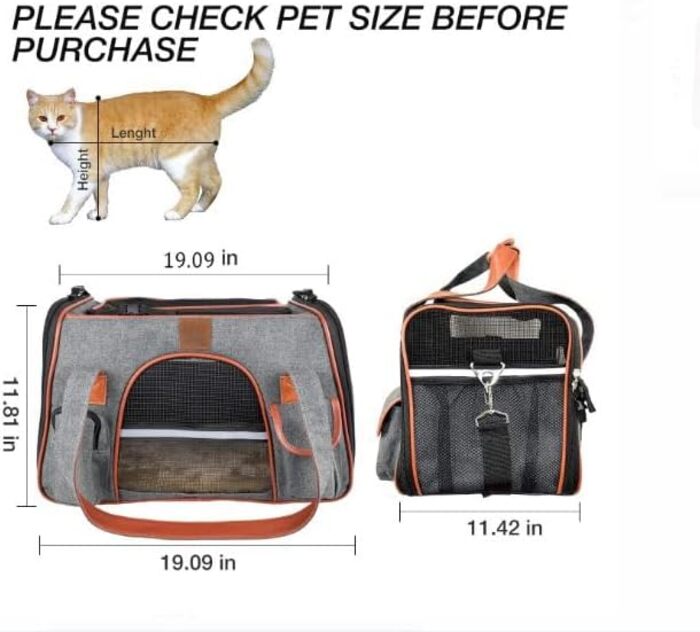 Moorpet New Design Oxford Fabric Pet Cat Carrier Shoulder Bag with Large Capacity