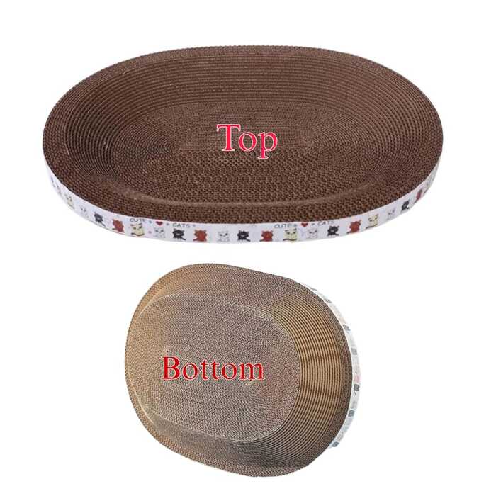 Oval Shape Pet Cat Cardboard Scratcher for Pet Cat & Kittens (Only for Dhaka Metro)