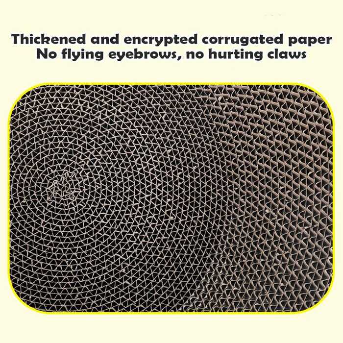 Oval Shape Pet Cat Cardboard Scratcher for Pet Cat & Kittens (Only for Dhaka Metro)