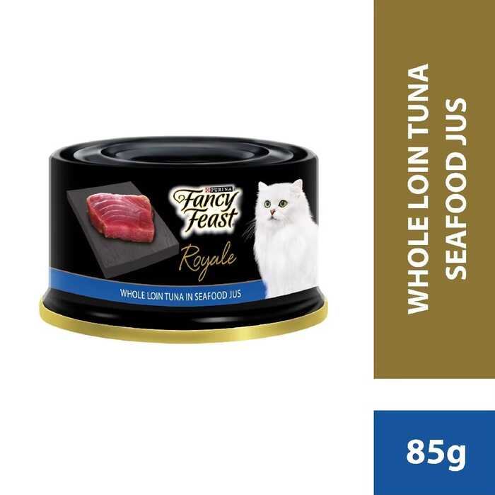 FANCY FEAST Adult Royale Whole Loin Tuna in Seafood Jus 85g