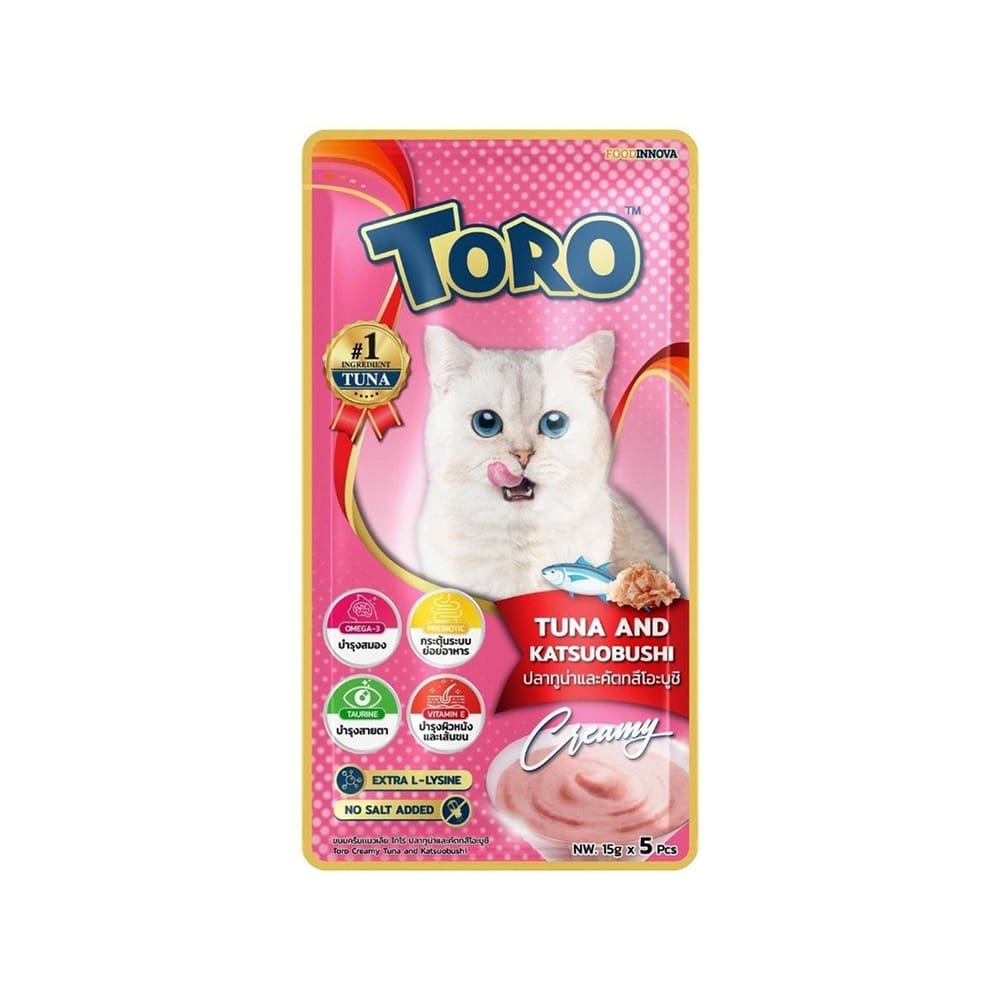 Toro Toro Lickable Treat Tuna and Katsuobushi (5*15g)