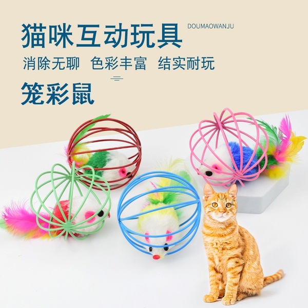 Cat Cages Mouse Toy - Cat Teaser Toy-1(Pcs)