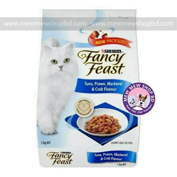 Fancy Feast Adult Dry Cat Food Tuna, Prawn, Mackerel & Crab 1.2 kg
