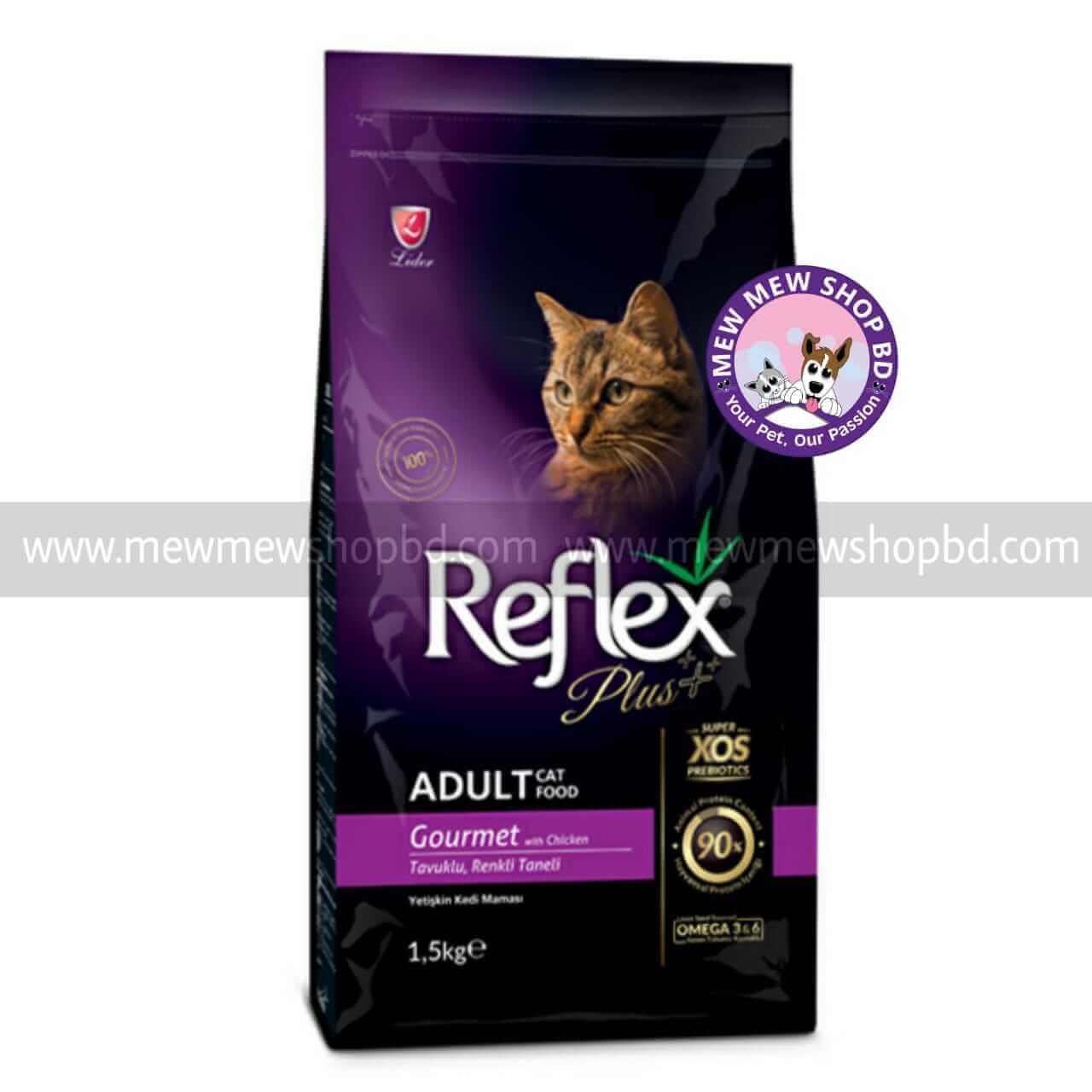 Reflex Plus Adult Cat Food Gourmet with Chicken 1.5 kg