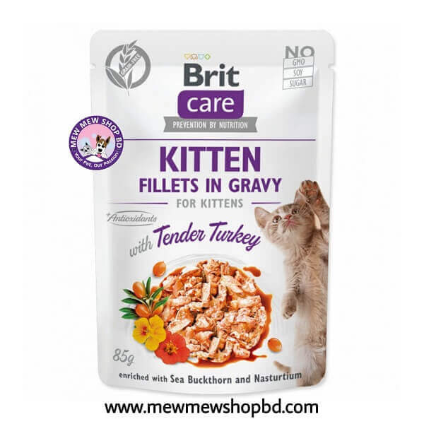 Brit Care Cat Pouch Kitten Tender Turkey in Gravy(85g)