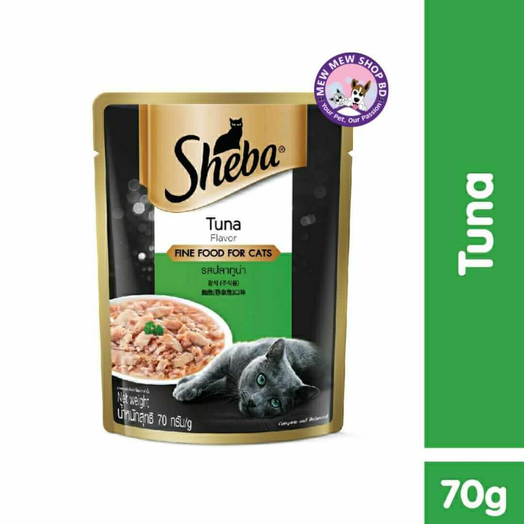Sheba Tuna Pouch Wet Cat Food 70g