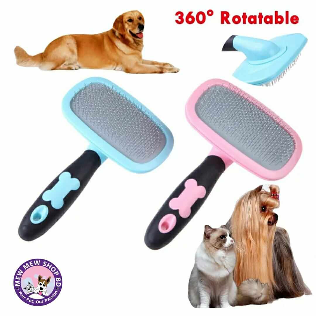 Pet cat & Dog Massage Grooming Brush 360 Degree Rotatable