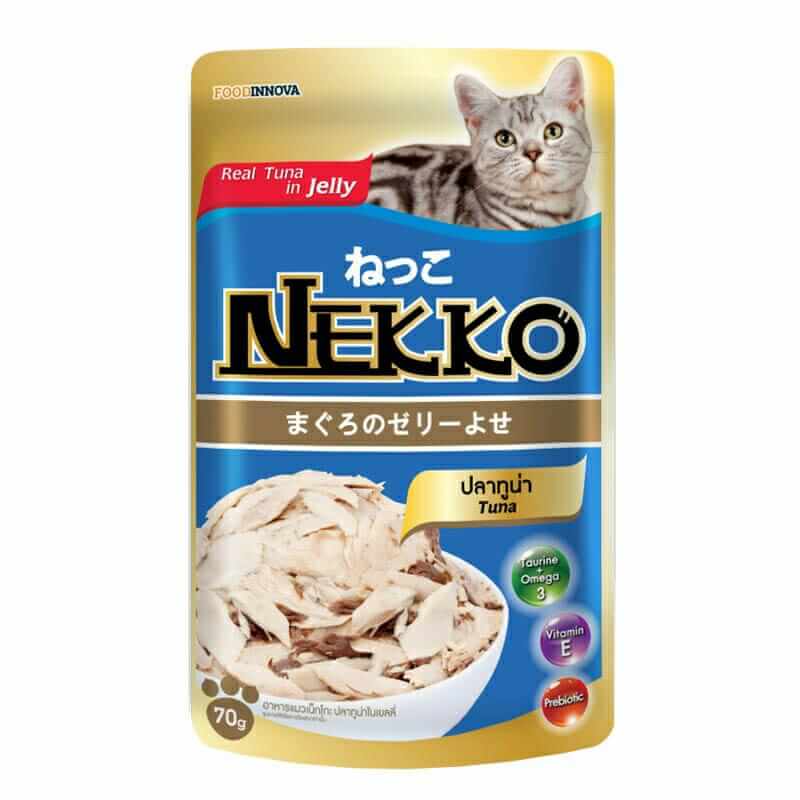 Nekko Adult Pouch Wet Cat Food Tuna in jelly 70g