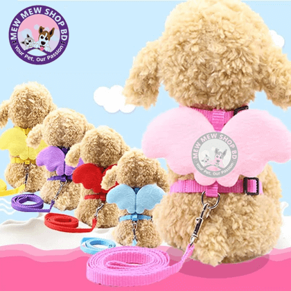 Pet Harness Vest Angle Wing Adjustable Pet Butterfly Harness For Cats