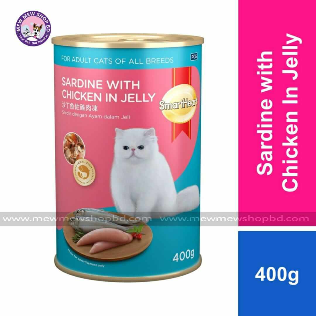 SmartHeart Cat Canned Food Sardine with chicken 400gm