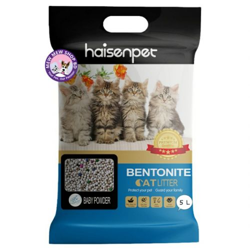 Haisenpet Bentonite Cat Litter - Baby Powder