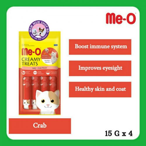 Me-O Meo Creamy Treats Crab Flavor (4*15g)