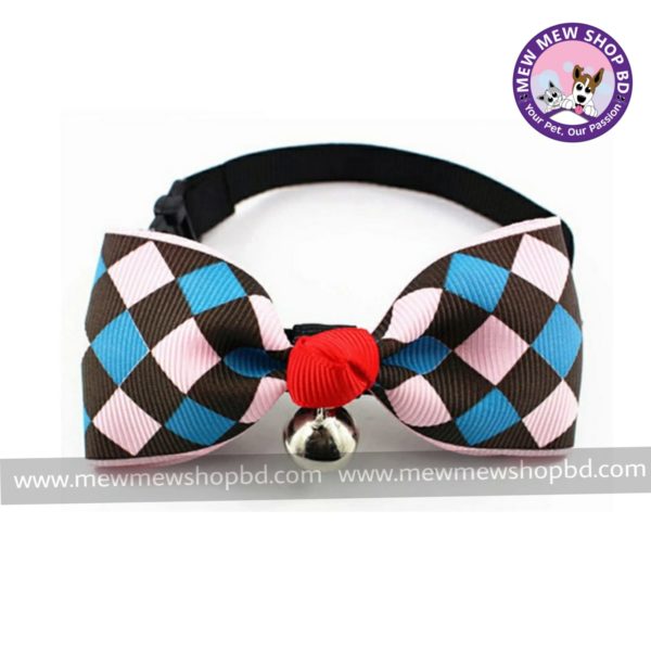 Premium Pet Bow Tie || Square Box Print