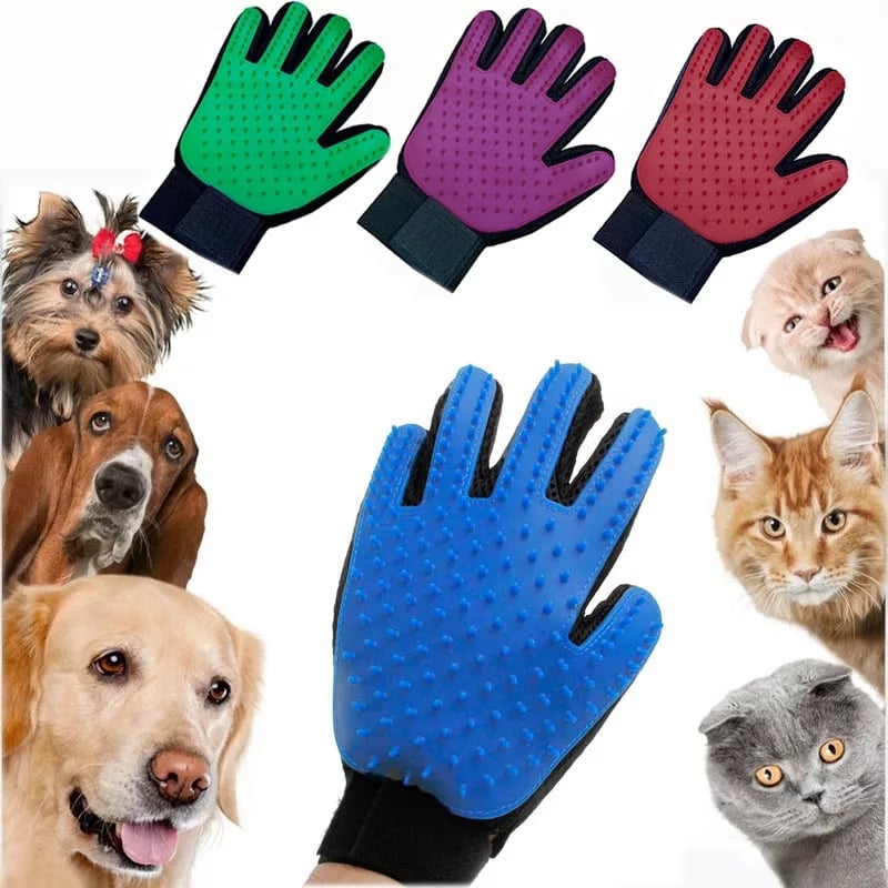 Pet Grooming Gloves  || Hair Remove, Effective Massage, Bathing For All Pets