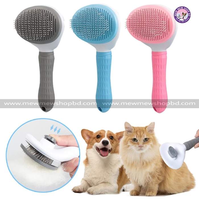 Round Shape Premium Automatic Grooming Brush