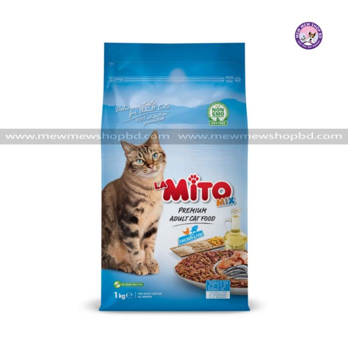 Mito Mix Adult Cat Food,Chicken and Fish1 kg
