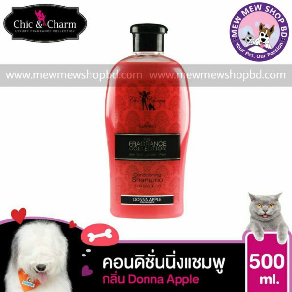 Bearing Chic & Charm Conditioning Shampoo for Cat & Dogs With Donna Apple Fragrance 500ml