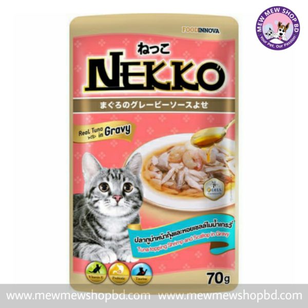 Nekko Tuna Topping Shrimp with Scallop Gravy - 70g