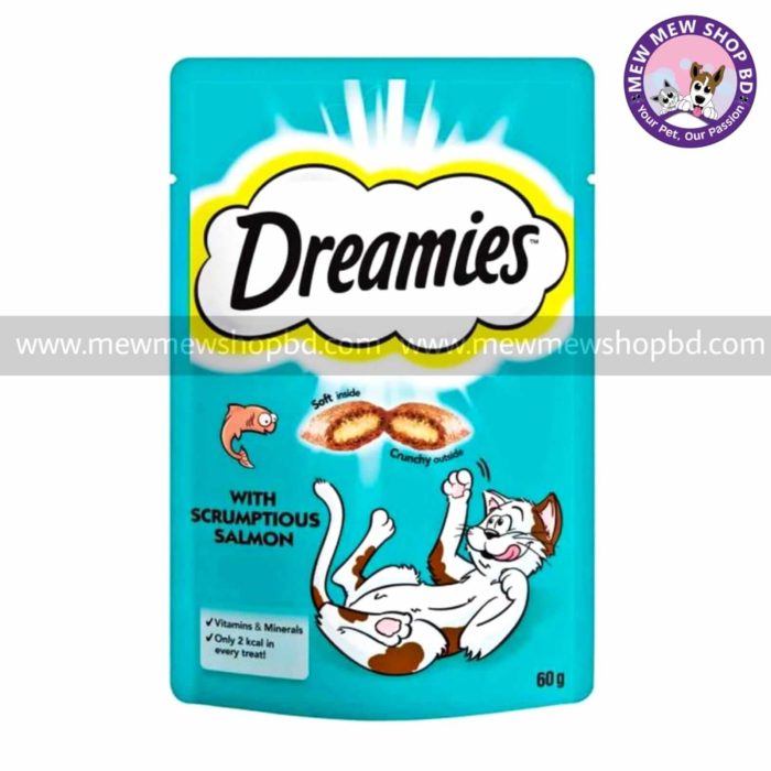 Dreamies Treats For Cat Scrumptious Salmon 60g