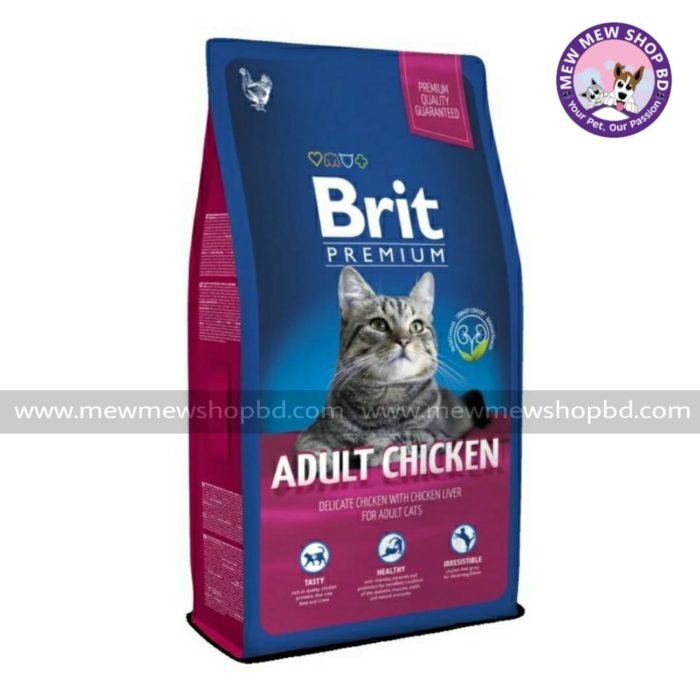 Brit Premium Adult Cat Food Chicken 8KG