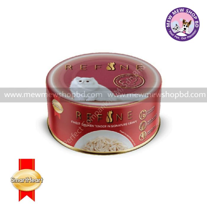 Smartheart Refine Cat Canned Food Chicken Tender In Signature Gravy (80g)