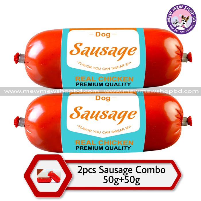 Drools Dog Sausage Real Chicken 50+50 gm Combo
