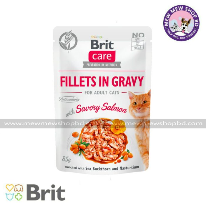 Brit Care Cat Pouch Savory Salmon 85g