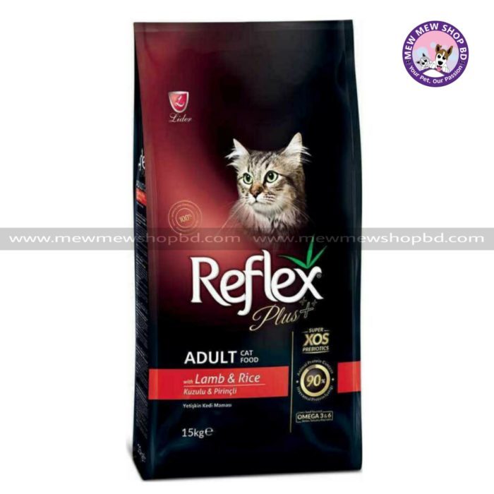 Reflex Plus Adult Cat Food Lamb & Rice 15 kg