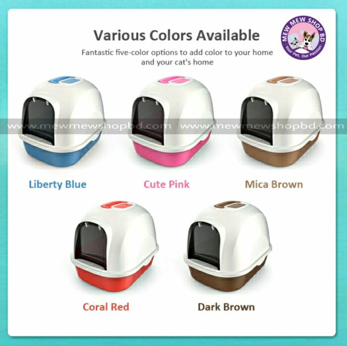 Super Premium Closed Litter Box for Puppy & Cats (Inside Dhaka Only)