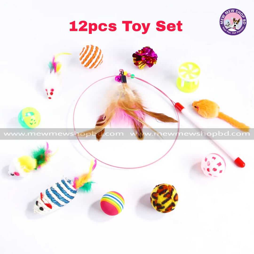 12pcs Toy Set for Pet Cat