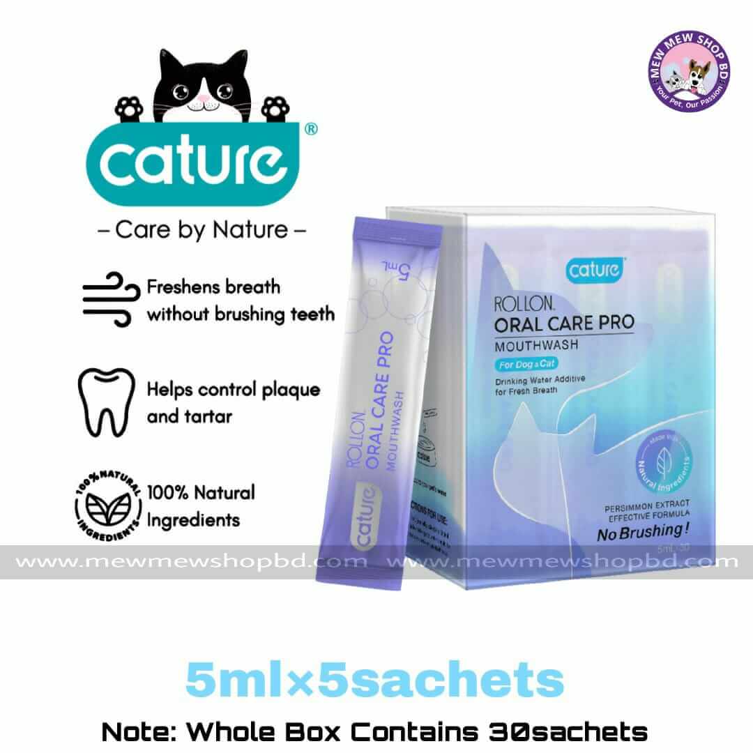 Cature Oral Care Pro Mouthwash for Dog & Cat (5ml X 5 sachets)