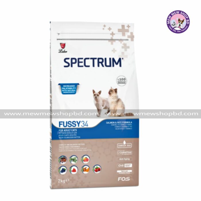 Spectrum Adult Cat Food Fussy 34 - 2KG