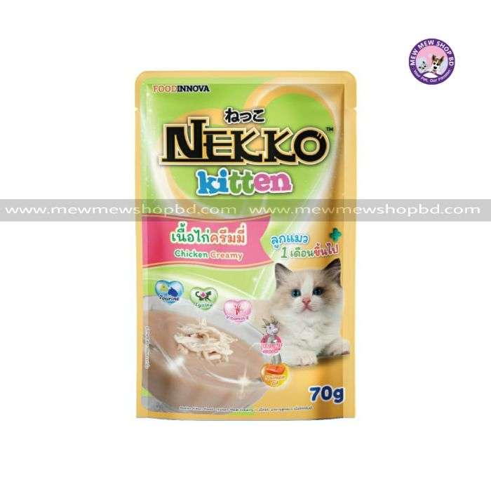 Nekko Kitten Pouch Chicken Creamy 70g