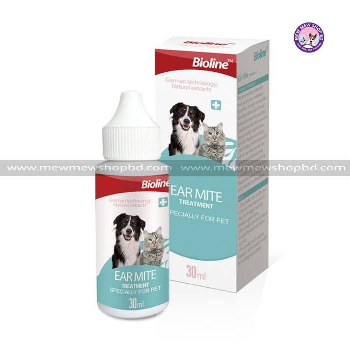 Bioline Ear Mite Treatment for Pet 30ml
