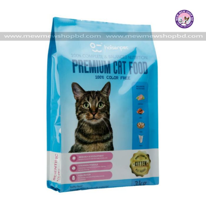 Haisenpet Premium Kitten Food with Chicken, Fish, Egg & Milk  3kg