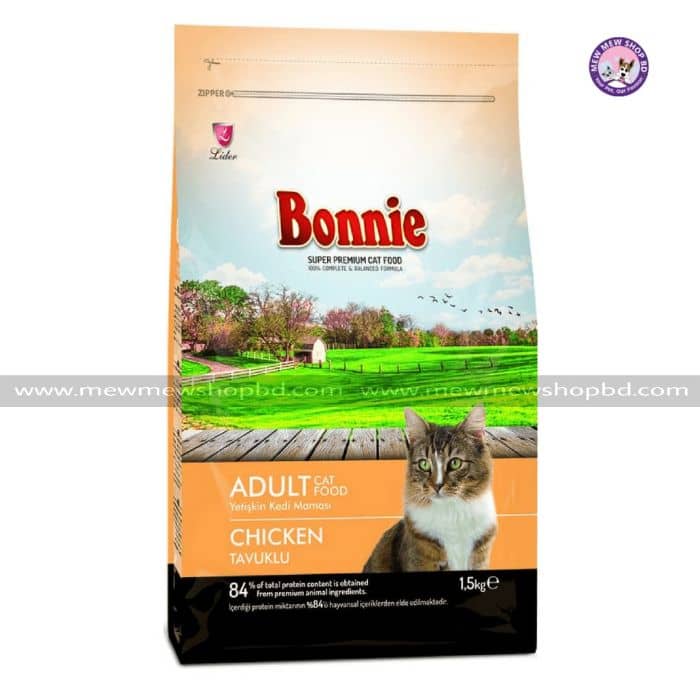 Bonnie adult cat food Chicken Tavuklu 1.5KG