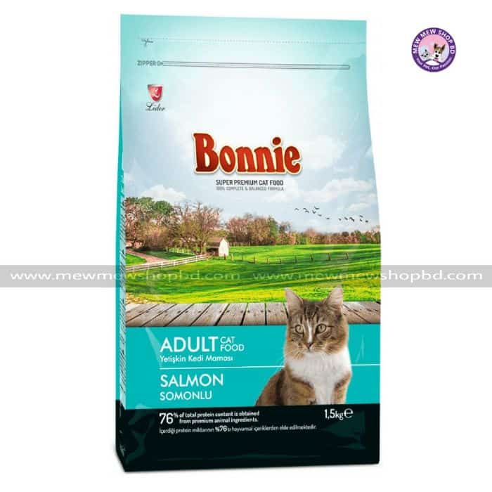 Bonnie Adult Cat Food Salmon 1.5kg